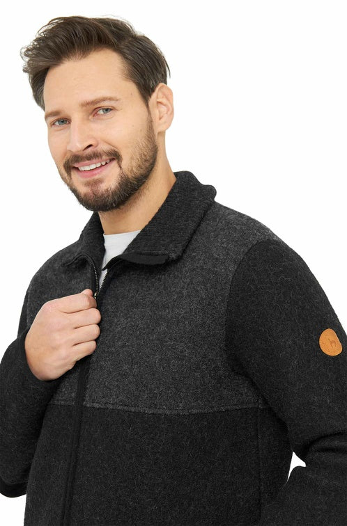 Filzjacke / Walkjacke OLIVER aus 50% Alpaka & 50% Wolle