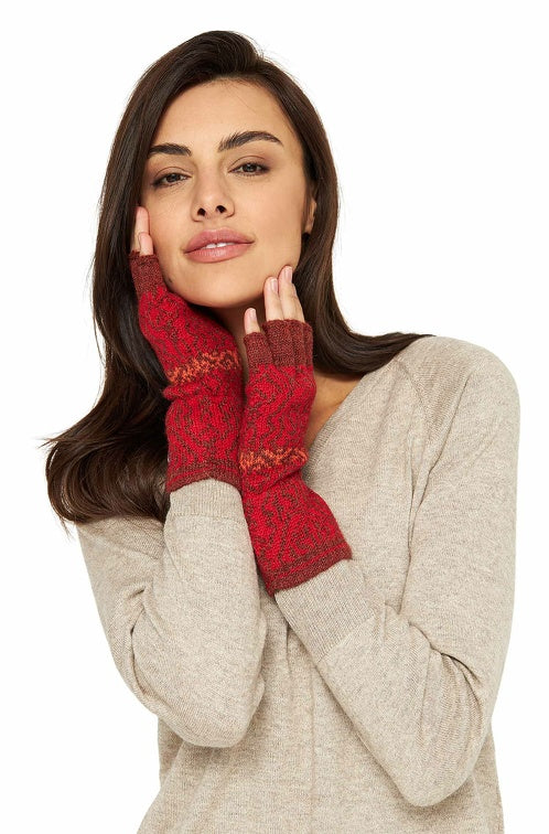 Fingerlose Handschuhe CHIMU aus 100% Baby Alpaka