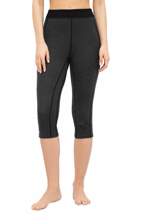 3/4 Thermo-Hose Damen ANDEN ACTIVE mit 60% Premium Alpaka anthrazit