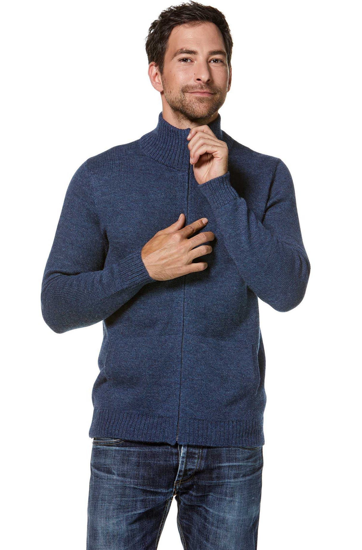 Strickjacke Herren RONALDO aus 100% Alpaka