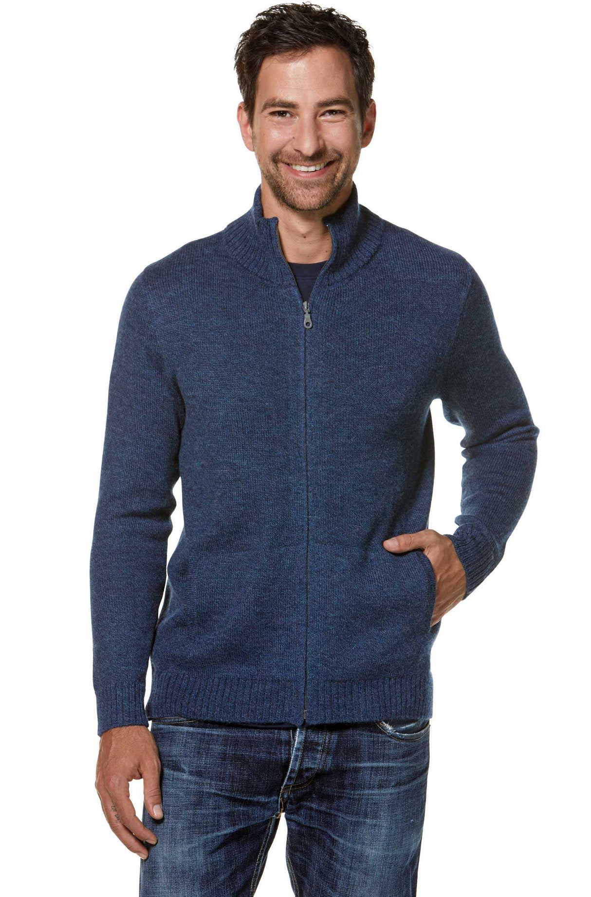 Strickjacke Herren RONALDO aus 100% Alpaka