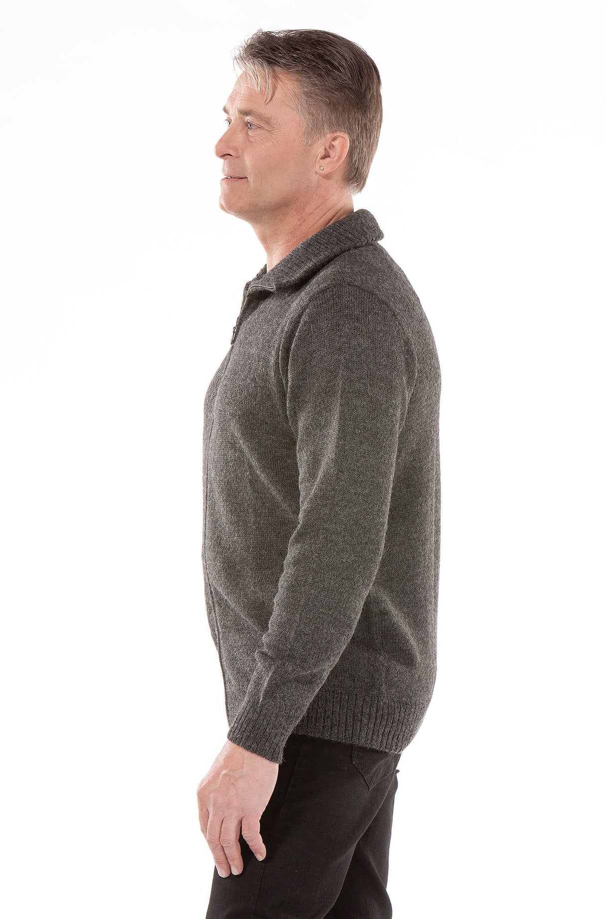 Strickjacke Herren RONALDO aus 100% Alpaka