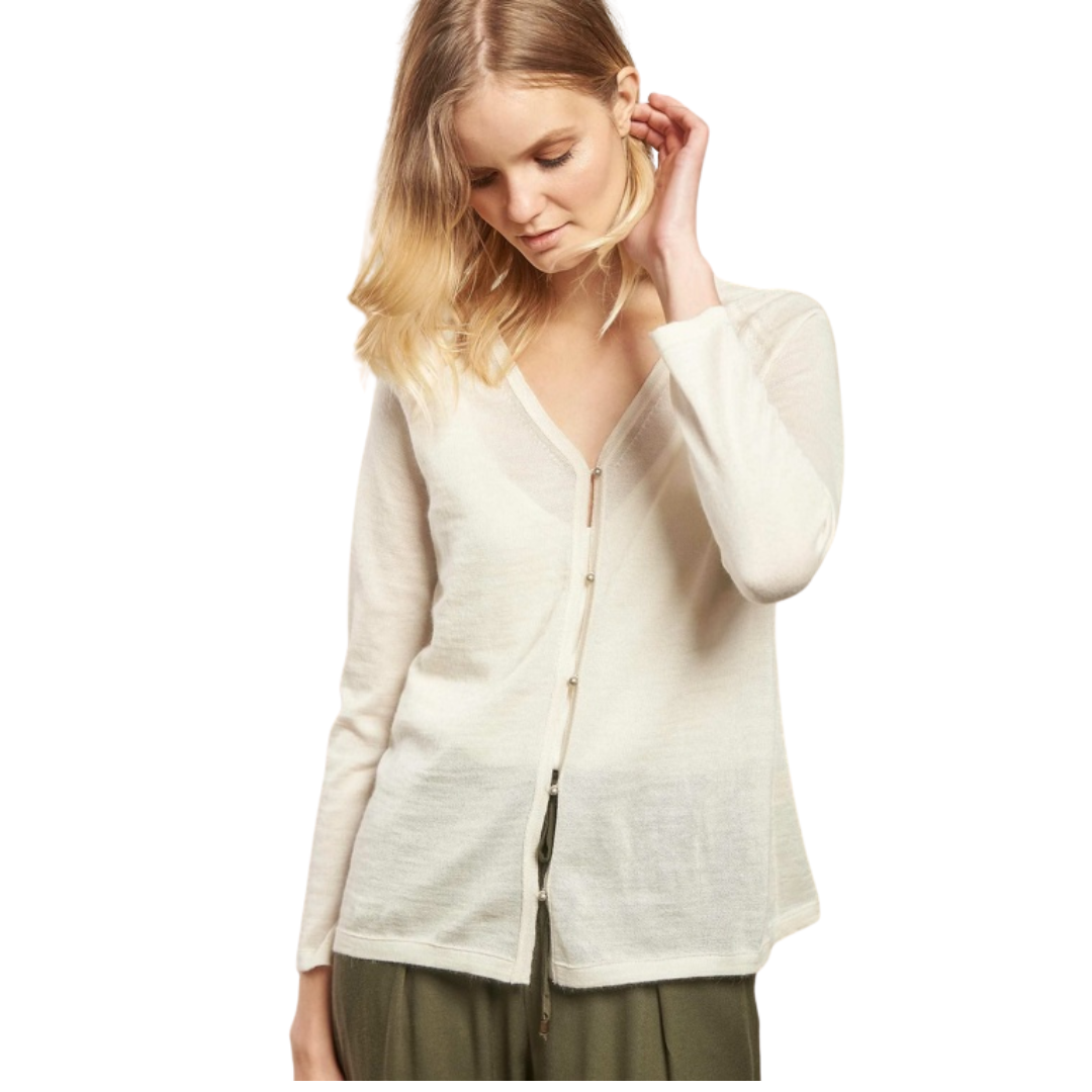 Damen Strickjacke SANTAL ECRU