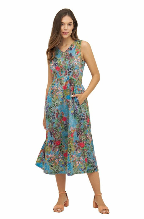 Kleid ARABELLA aus 100% Bio-Pima-Baumwolle summer-garden