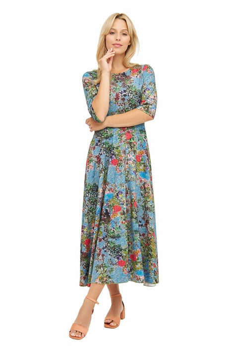 Kleid SALMA aus 100% Bio-Pima-Baumwolle summer garden