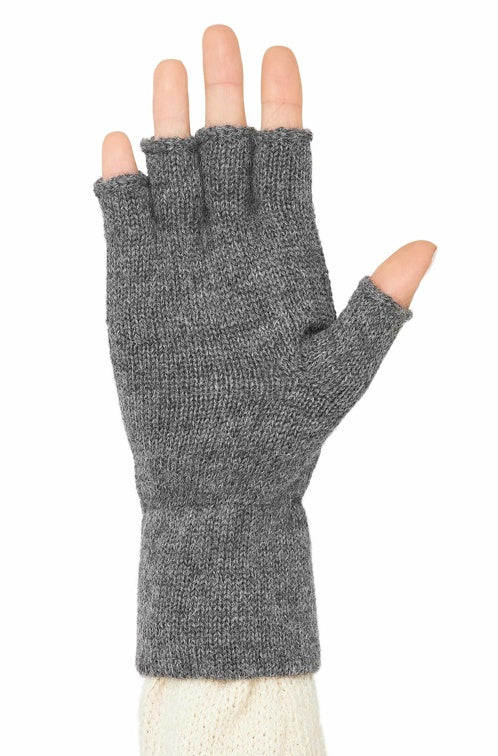 Handschuhe HALBFINGER aus 100% Alpaka