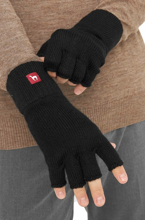 Handschuhe HALBFINGER aus 100% Alpaka