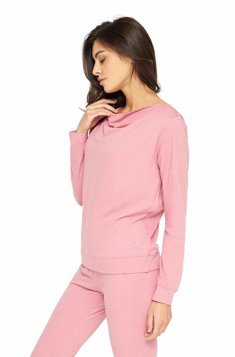 Alpaka Schlafanzug Pyjama Oberteil Damen DREAMLINE mit Bio Baumwolle