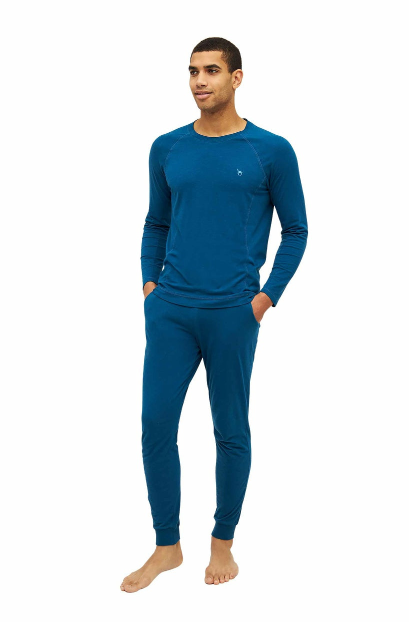 Alpaka Schlafanzug Pyjama Hose Herren DREAMLINE mit Bio Baumwolle