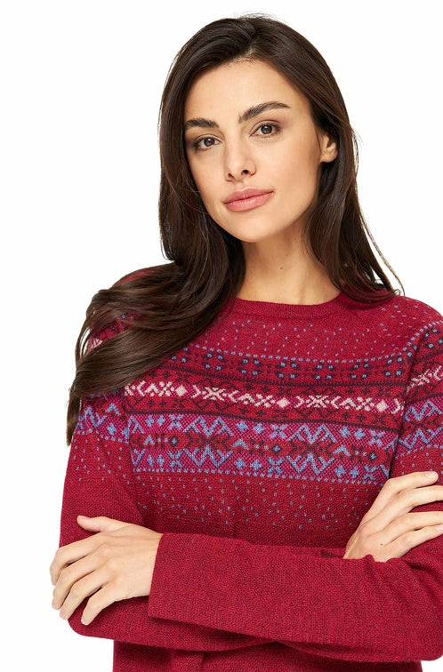 Alpaka Pullover PUKA Klassisch - 100% Alpaka rot