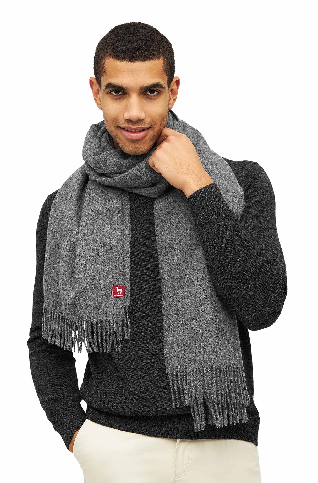 Alpaka Schal Oversize UNI GRANDE - 100% Alpaka - 200x70cm