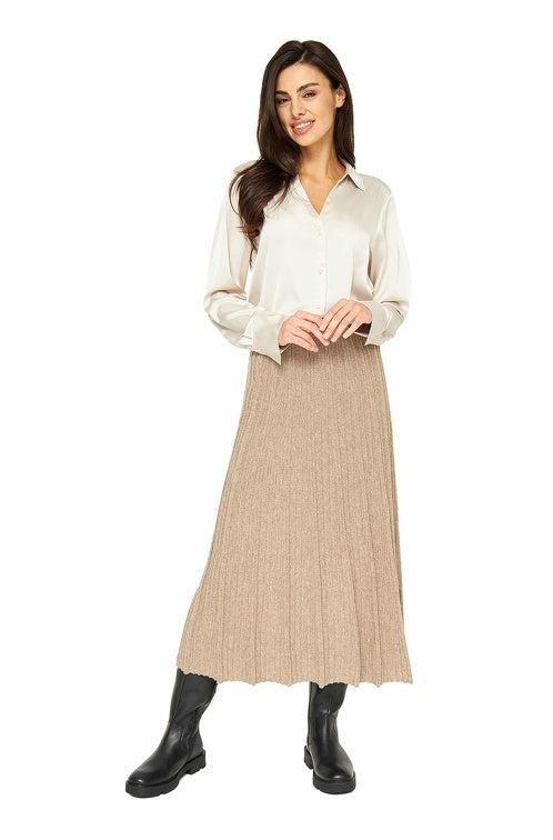 Plissee Rock STELLA aus 100% Alpaka