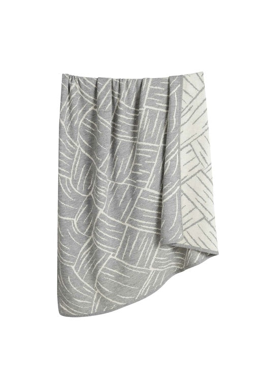 Wolldecke JACQUARD aus 100% Alpaka - extragroß