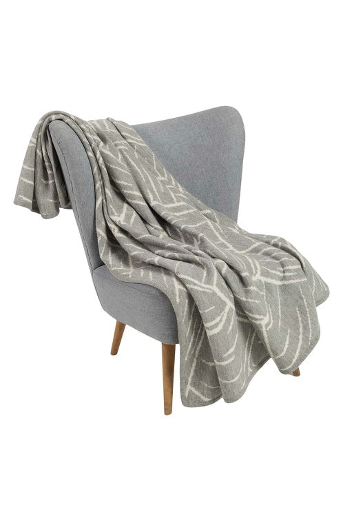 Wolldecke JACQUARD aus 100% Alpaka - extragroß