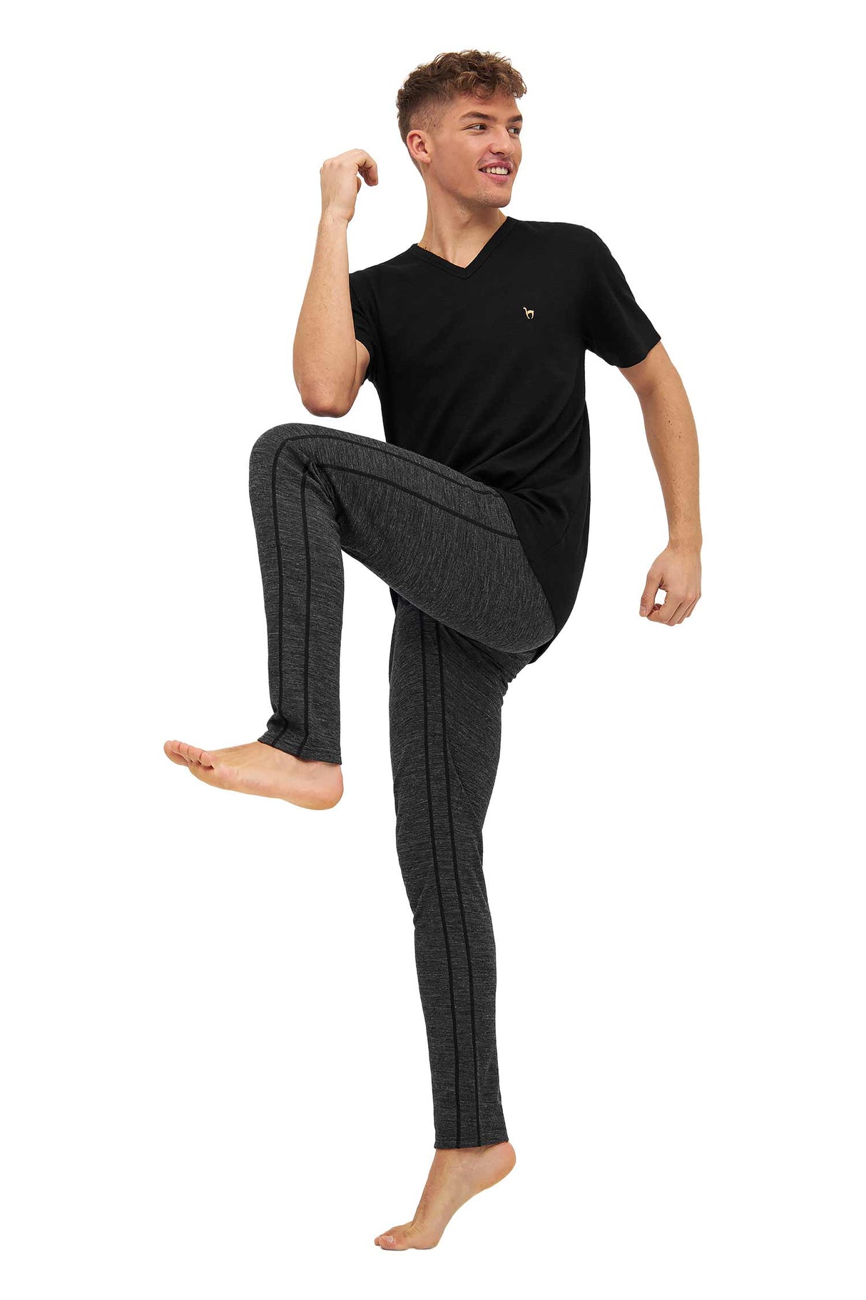 Lange Thermo-Hose Herren ANDEN ACTIVE mit 60% Premium Alpaka