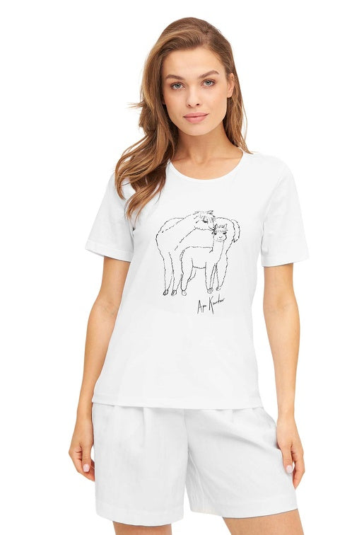 T-Shirt ALPACA LOVE mit Alpaka Print