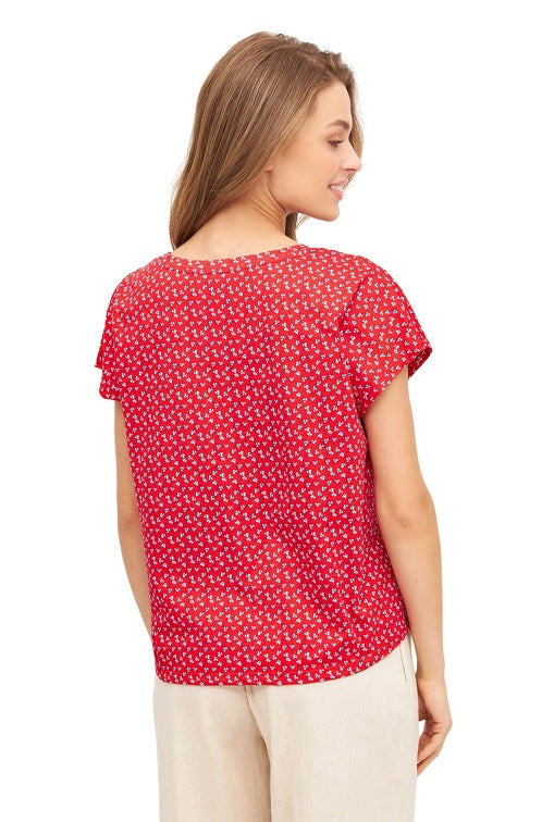 Boxy T-Shirt PAPERFLOWER aus Bio-Pima-Baumwolle