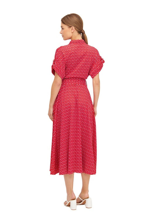 Kleid PAPERFLOWER in Wickeloptik aus Bio Pima Baumwolle