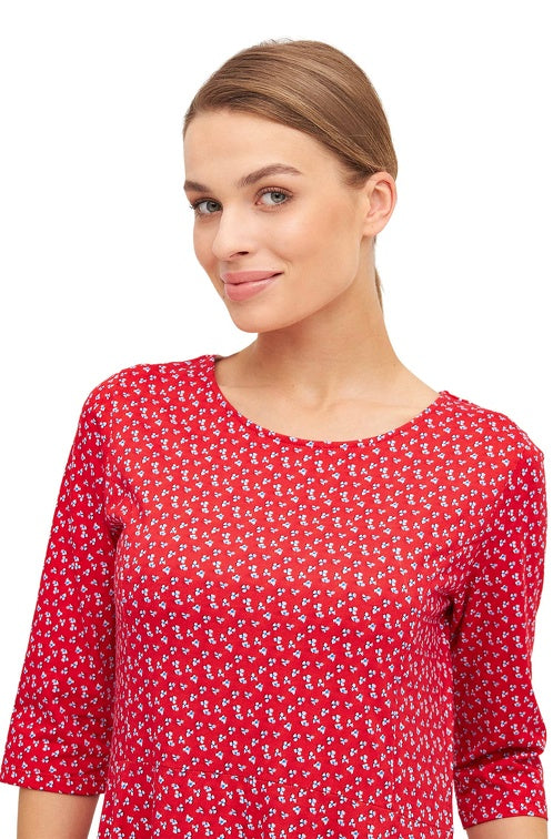 Langes Kleid PAPERFLOWER aus Bio-Pima-Baumwolle