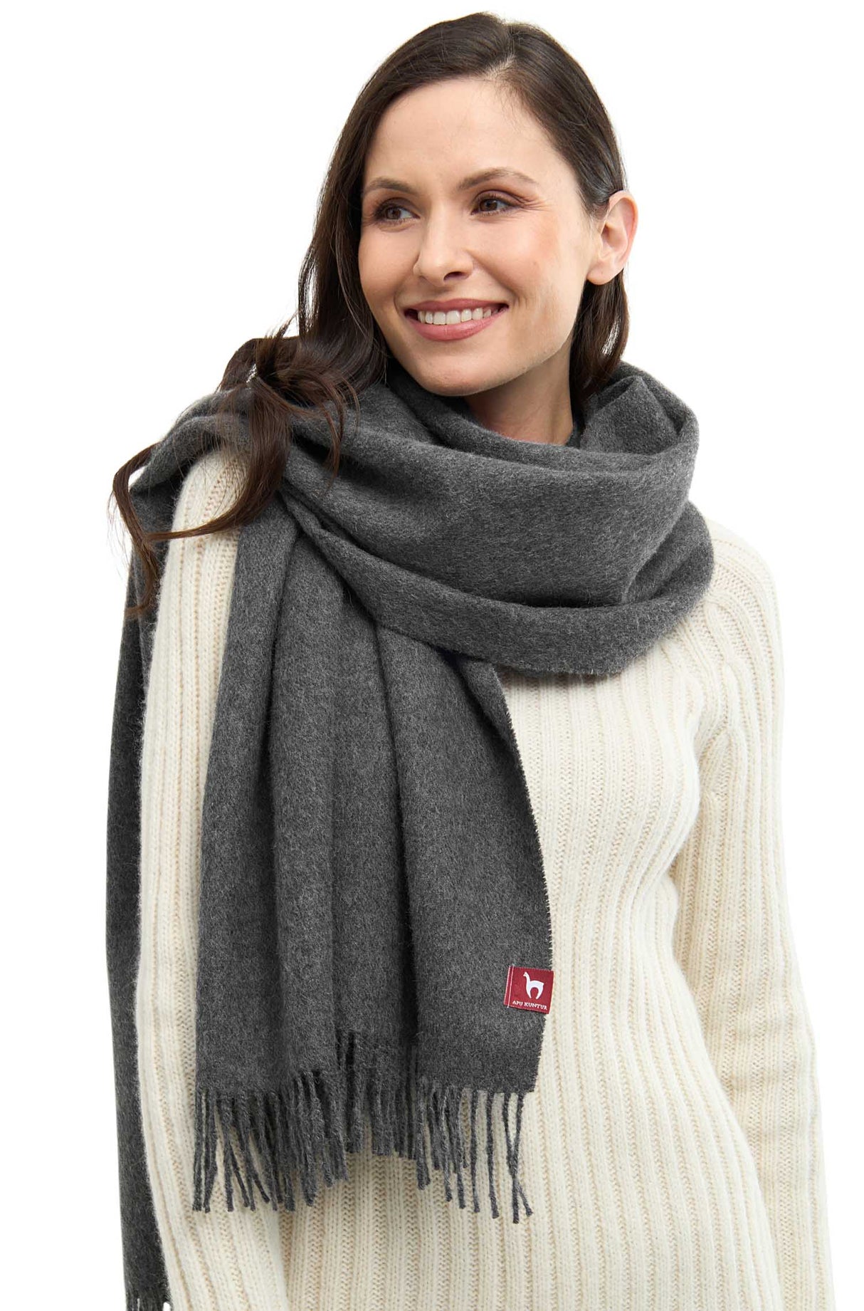 Alpaka Schal Oversize UNI GRANDE - 100% Alpaka - 200x70cm