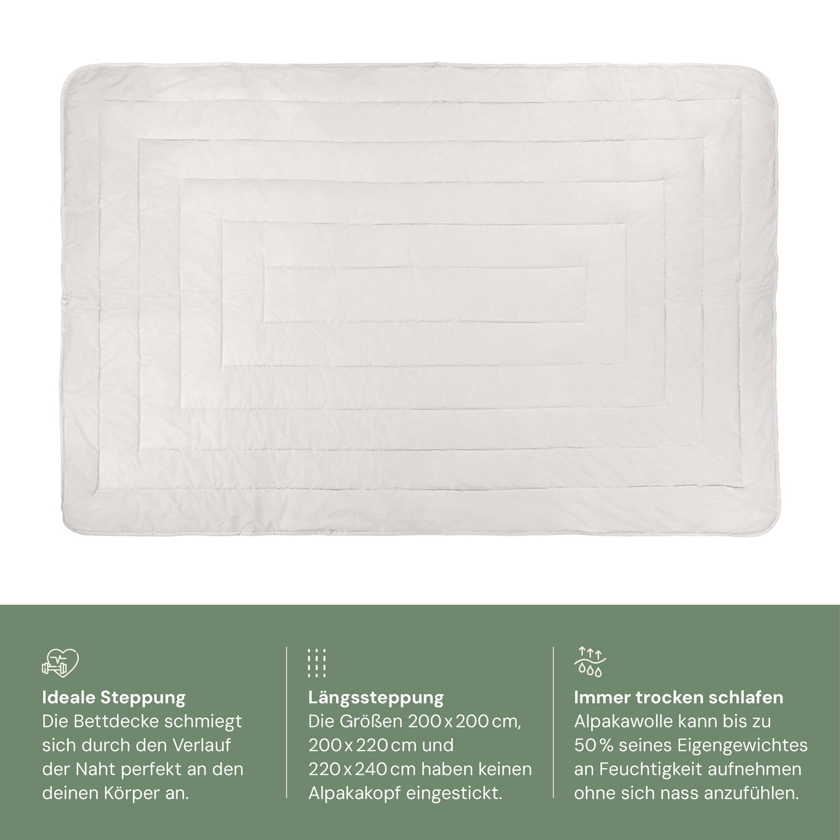 Alpaka Bettdecke Sommer 135x200cm - Geprüfte Retoure