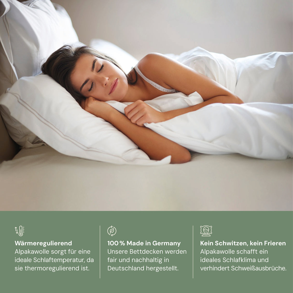 Alpaka Bettdecke Sommer 135x200cm - Geprüfte Retoure