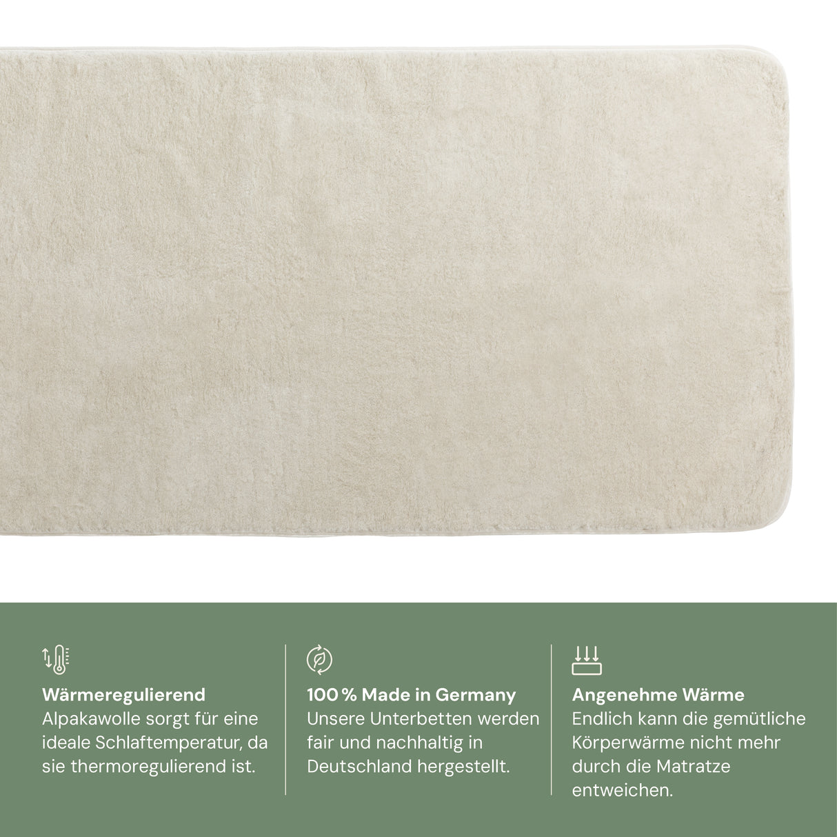 Matratzenauflage Alpakaflor