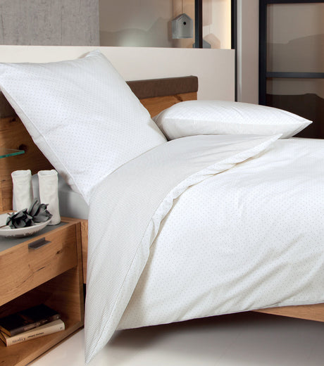 Feinbiber Bettwäsche DAVOS 6505 (Wendebett) opalgrau 80