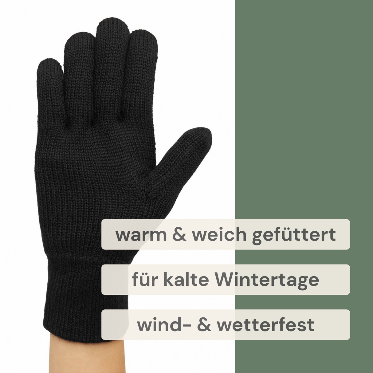 Alpaka Gefütterte Fingerhandschuhe UNI - 100% Alpaka