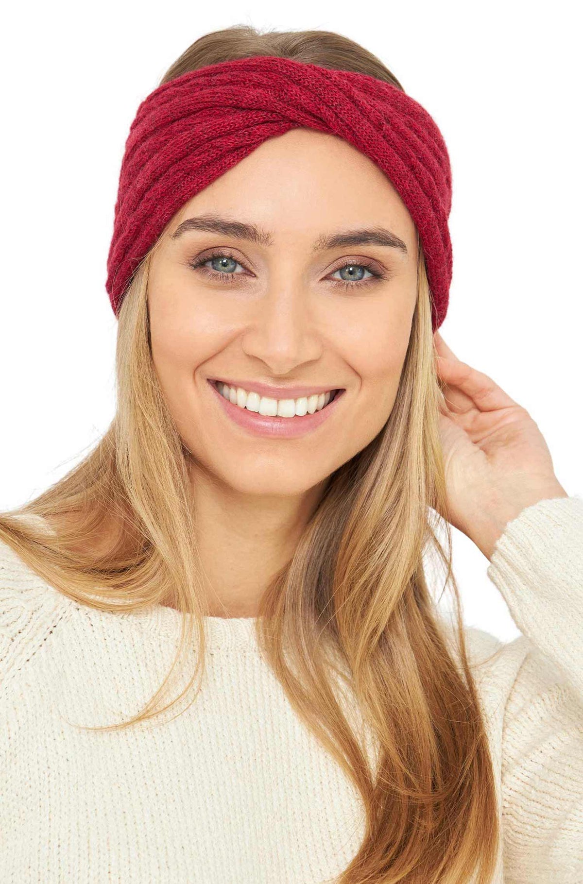Alpaka Stirnband SUAVE mit Twist - 100% Alpaka