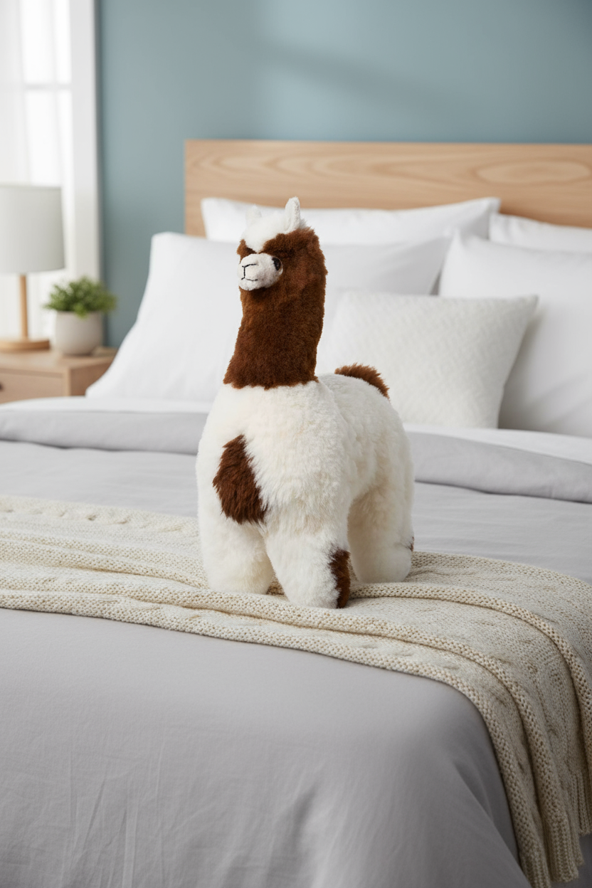 KUSCHELIGES FELLTIER (50cm) aus Alpaka Fell