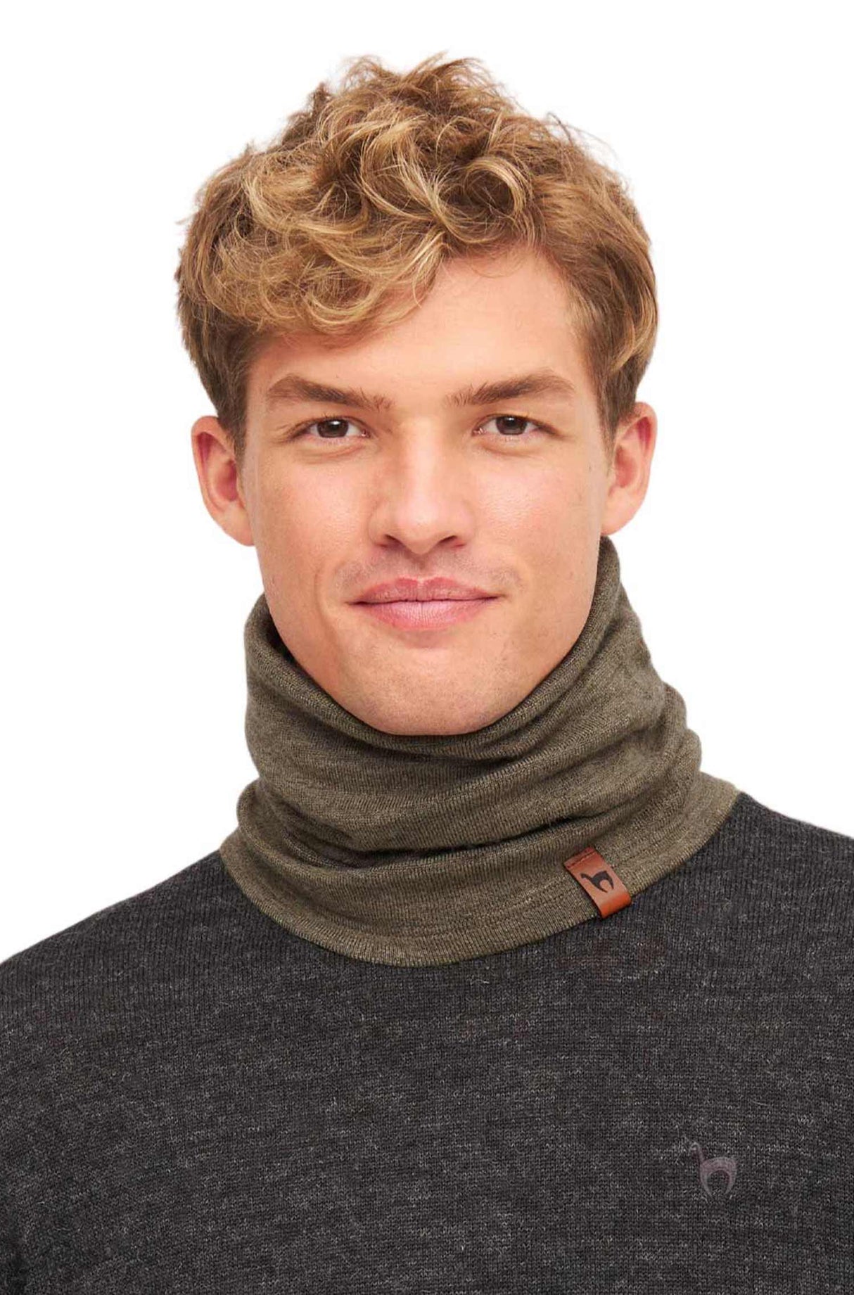 Loop-Schal ROYAL ALPACA SPORT mit 63% Royal Alpaka khaki one-size