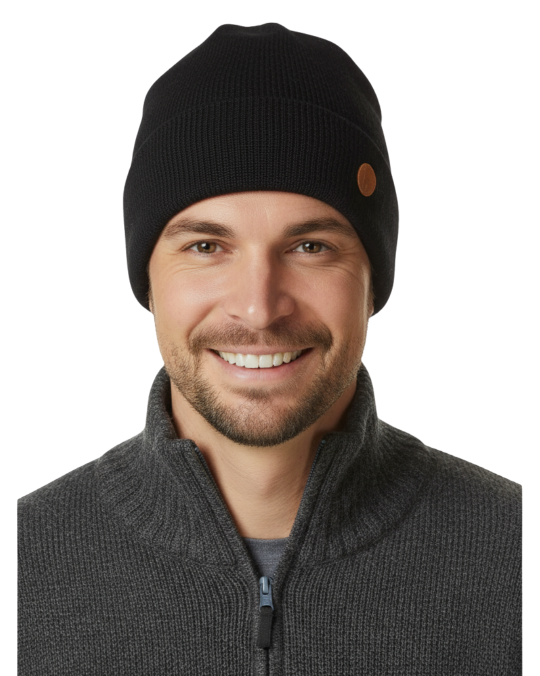 Alpaka Strick-Mütze BARK - 100% Alpaka