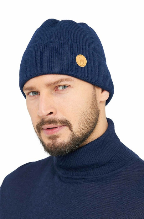 Alpaka Strick-Mütze BARK - 100% Alpaka