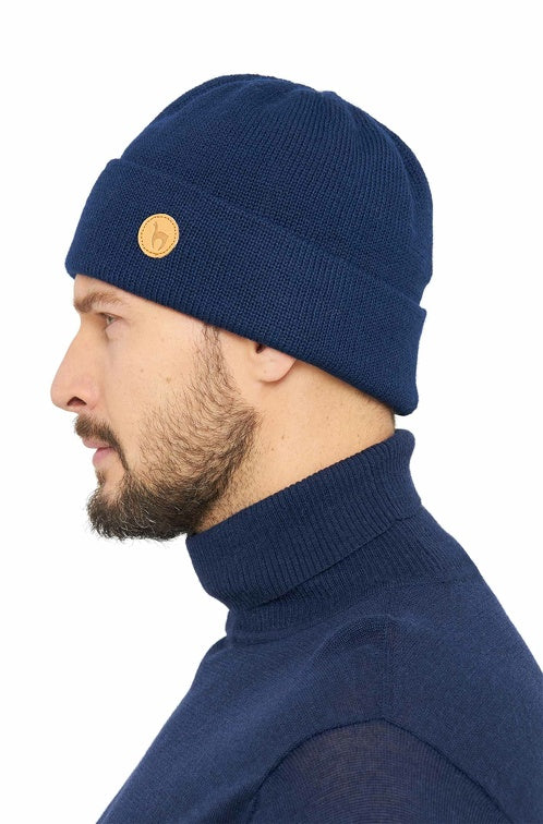 Alpaka Strick-Mütze BARK - 100% Alpaka