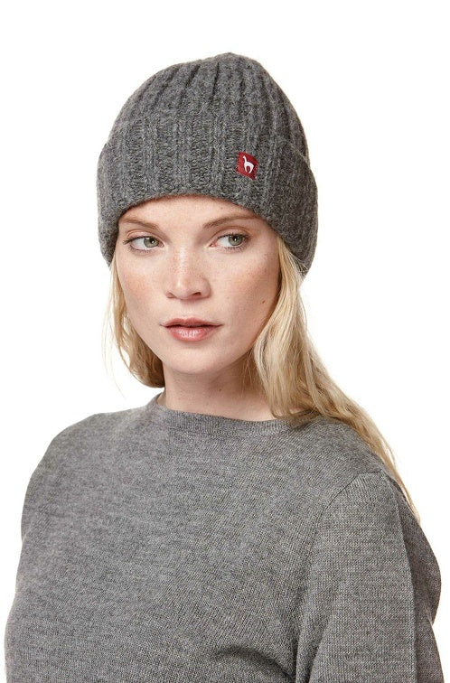 Alpaka Mütze BIANCA mit Merino