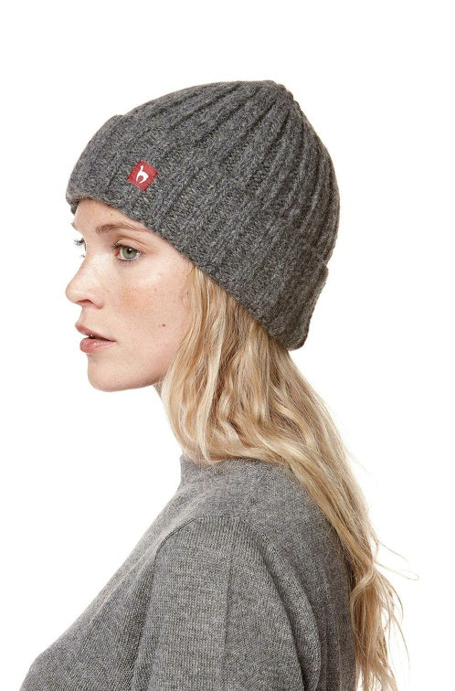 Alpaka Mütze BIANCA mit Merino