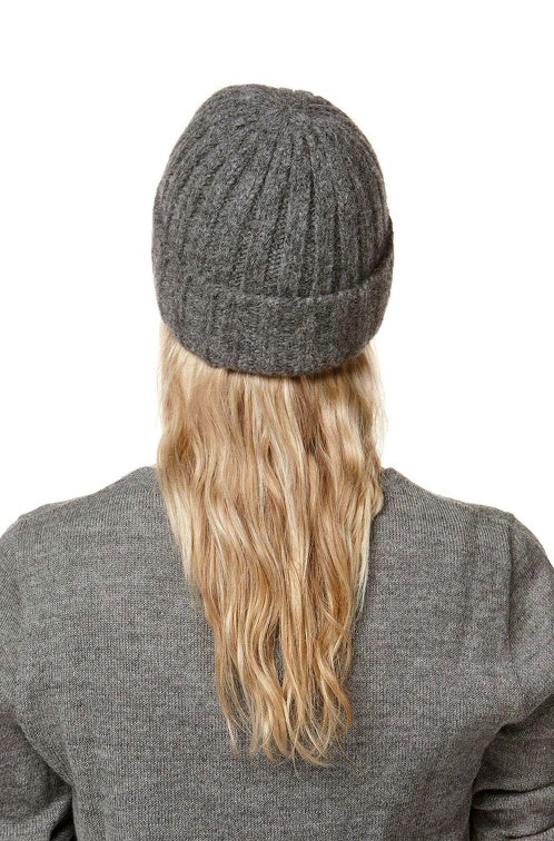 Alpaka Mütze BIANCA mit Merino