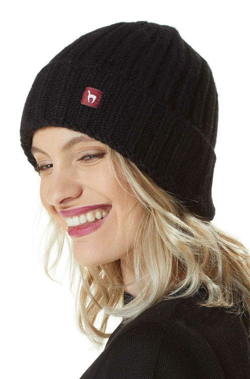 Alpaka Mütze BIANCA mit Merino