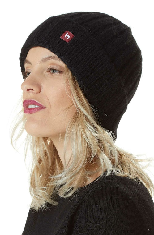 Alpaka Mütze BIANCA mit Merino