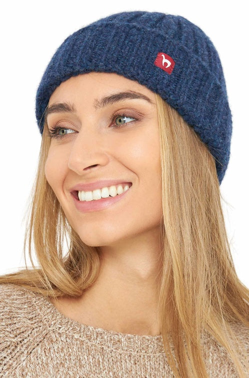 Alpaka Mütze BIANCA mit Merino