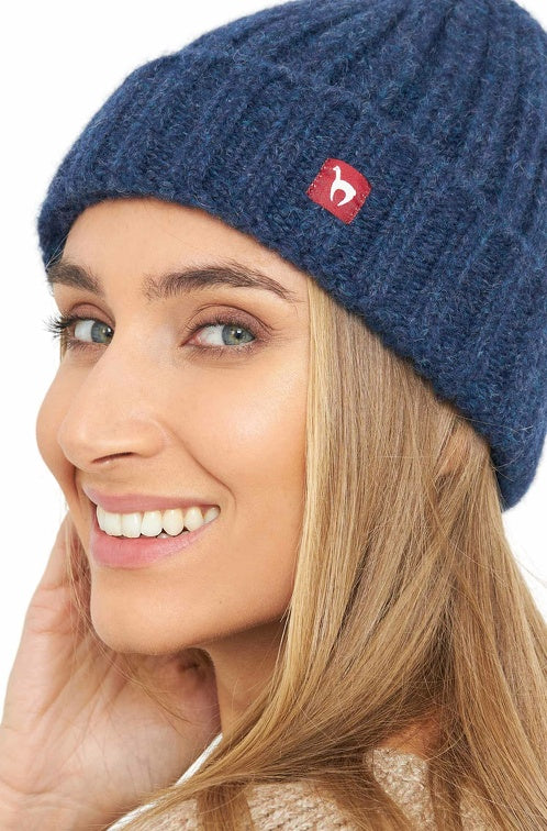 Alpaka Mütze BIANCA mit Merino