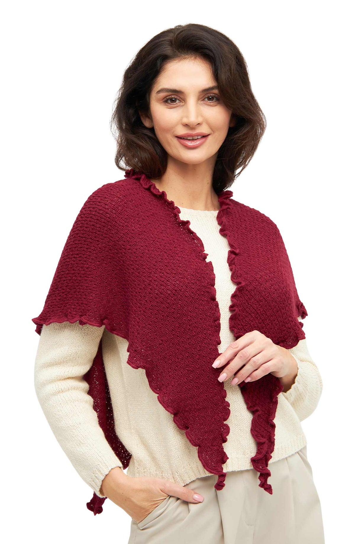 Schal Dreieck MARIPOSA aus 100% Alpaka