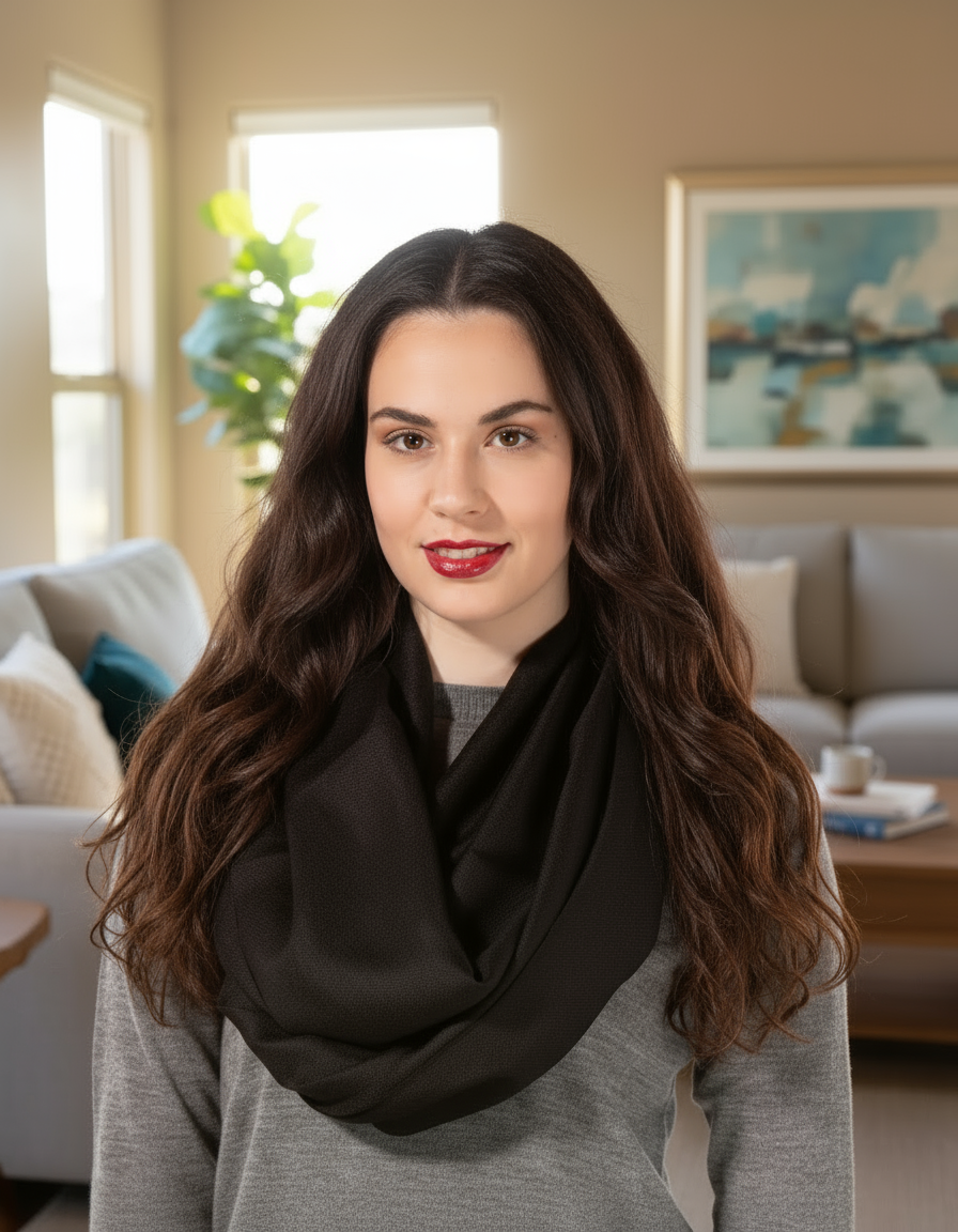 Alpaka Schal Uni aus 100% Alpaka - 17 Farben