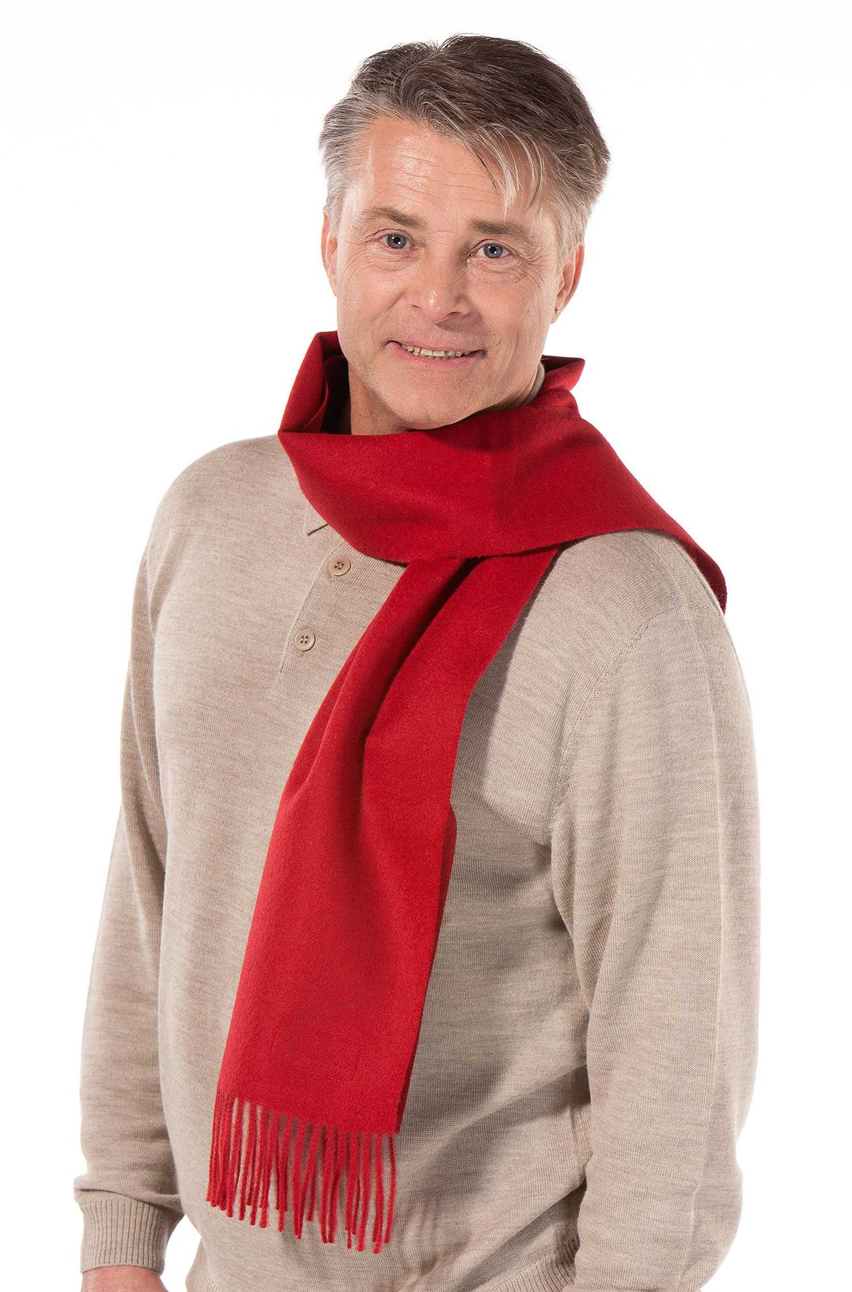 Alpaka Schal Uni aus 100% Alpaka