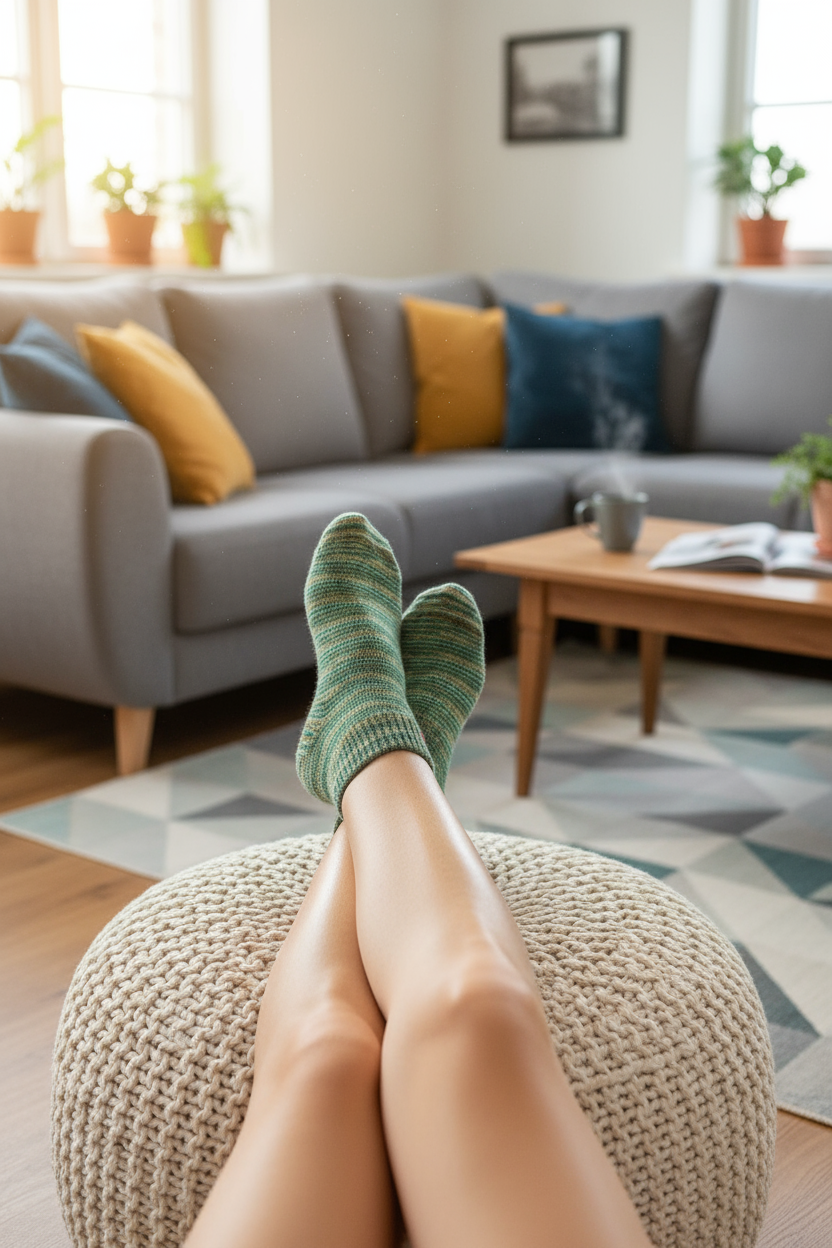 Alpaka Socken FREIZEIT meliert - 52% Alpaka