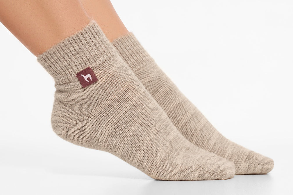 Alpaka Socken FREIZEIT meliert - 52% Alpaka