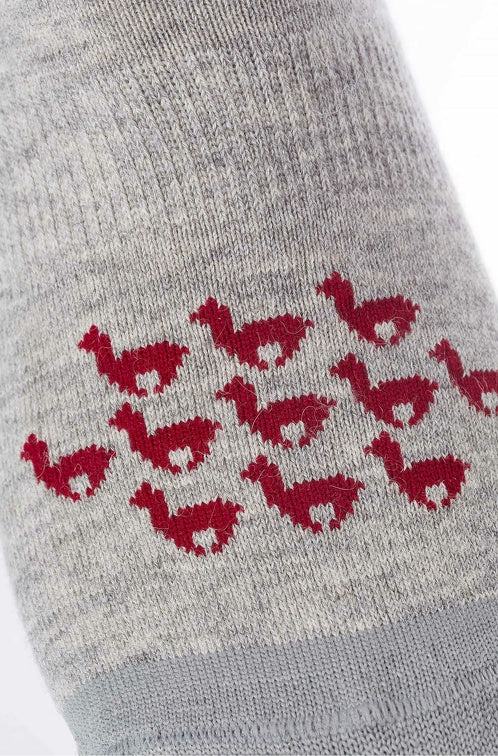 Alpaka SNEAKER Socken mit MOTIV - 70% Alpaka