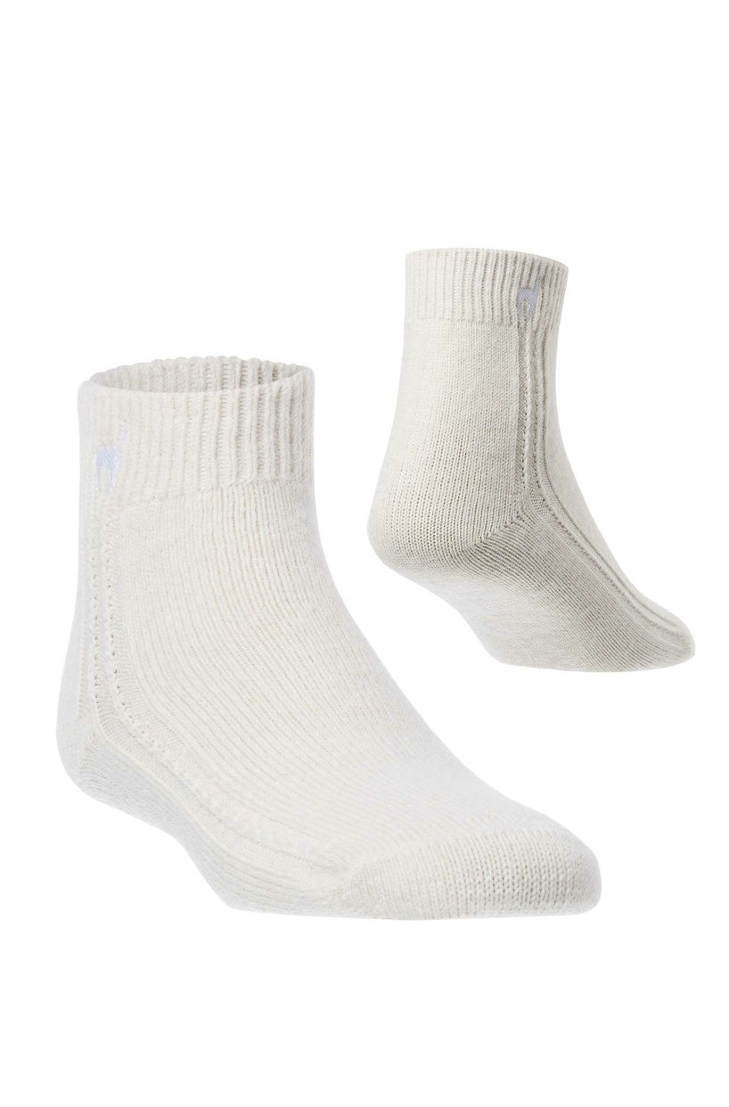 Alpaka WOHLFÜHLSOCKEN mit Aloe Vera - 52% Alpaka - creme