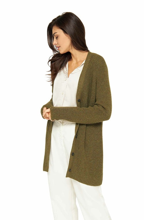 Strickjacke CARICE mit 56% Alpaka und Merino